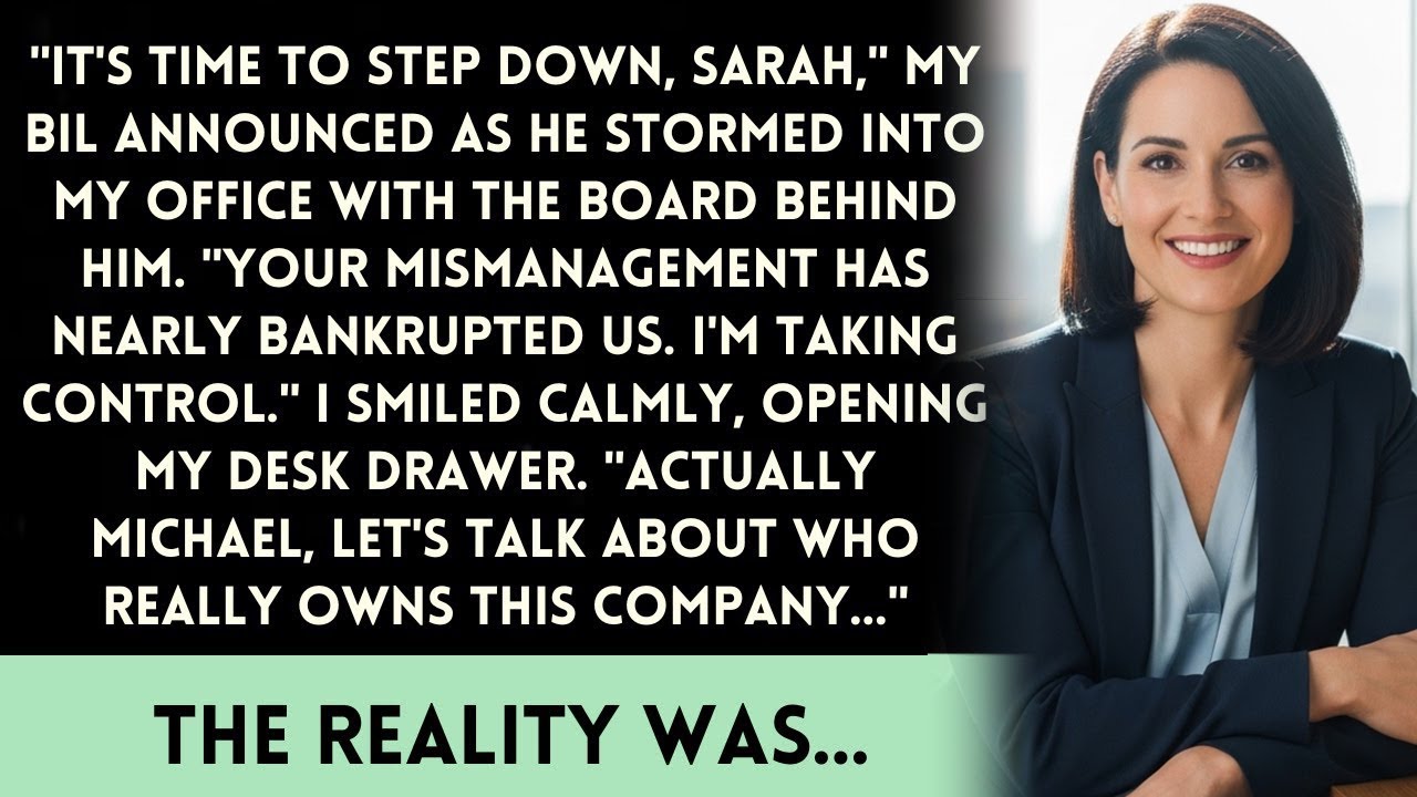 My Brother-in-Law Tried to Push Me Out, But He Didn't Know I Owned Most of the Business