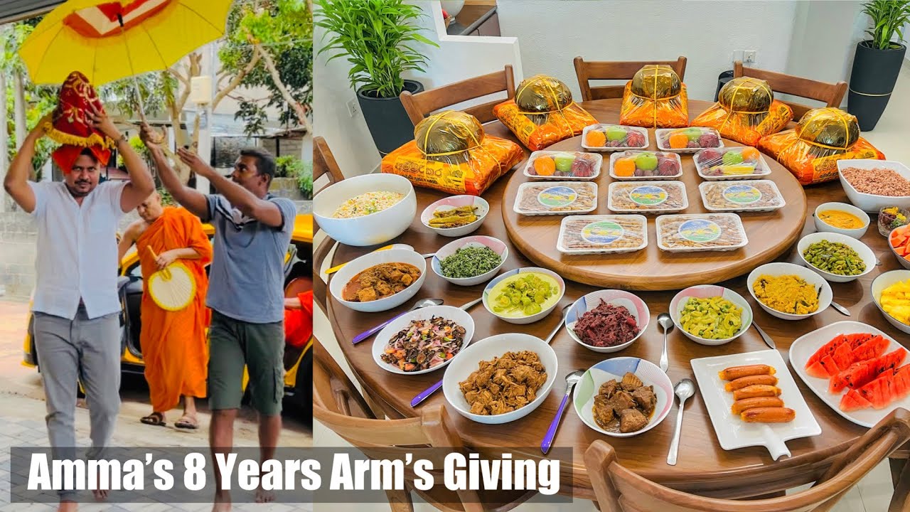 මං පලවෙනි වතාවට තනියම උයපු දවල් දානය | preparing Almsgiving | තනියෙන් ම ව්‍යාංජන 14ක් හැදුවා | Bhagi