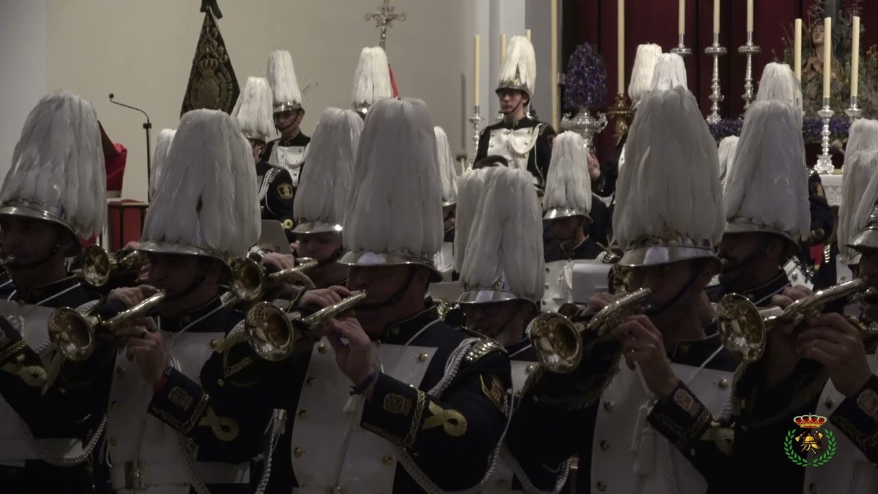El Stmo. Cristo del Amor y Marcha Real | Santa Cecilia 2024 | CCTT Real Cuerpo de Bomberos de Málaga