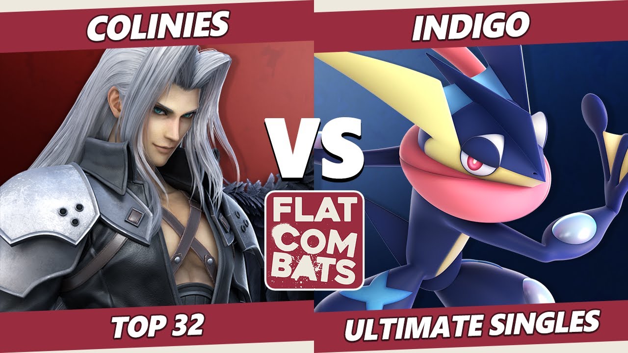 Flat Combats 5 Top 32 - Indigo (Greninja) Vs. Colinies (Sephiroth, Young Link) SSBU Smash Ultimate