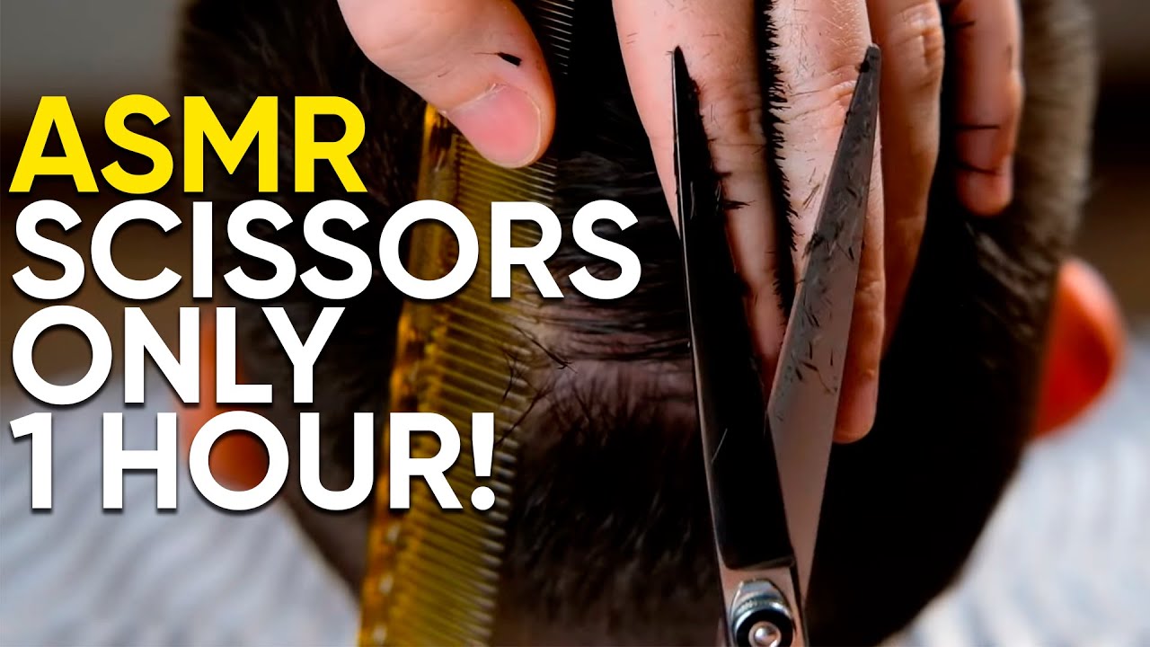 ASMR БАРБЕР💈 Только ножницы - 1 час! Без разговоров! Часть 1
