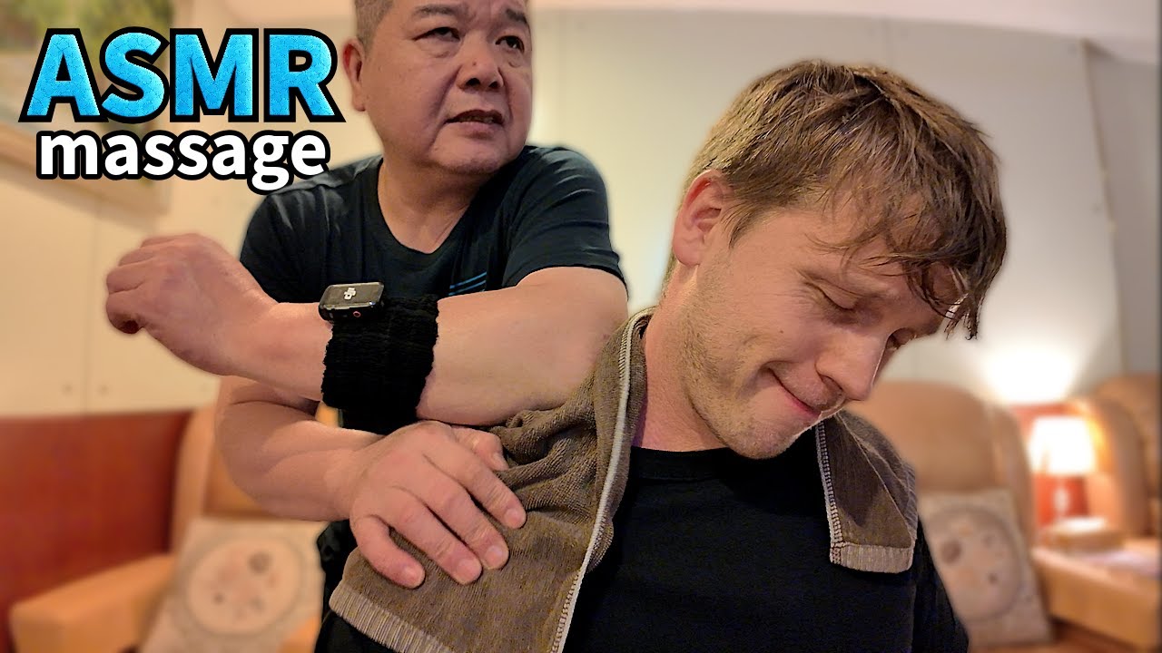 ASMR: Strong Neck & Shoulder Massage by Blind Master in Hong Kong