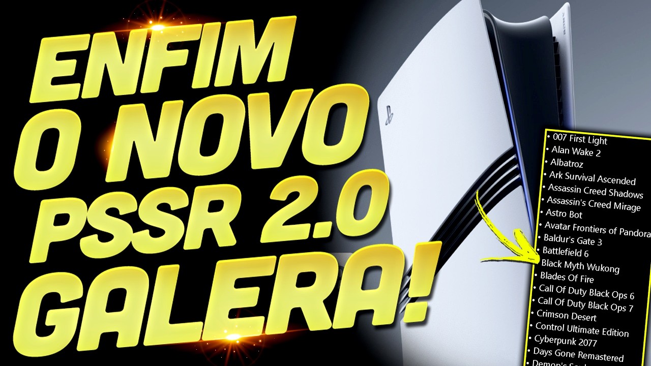 FINALMENTE O PSSR 2.0 PARA PS5 PRO COMEÇA A CHEGAR AMANHÃ, OFICIALMENTE!!! REAGINDO AOS TESTES