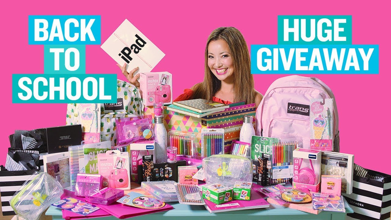 BIGGEST Back to School Giveaway EVER! 2018 (iPad, Makeup, Instax Mini) OPEN INTERNATIONALLY