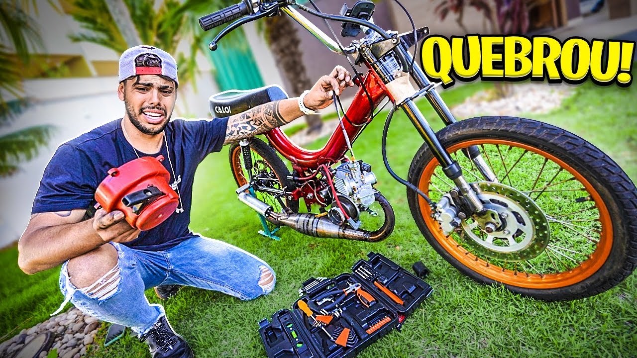 ESTOU MUITO MAGOADO * O MOTOR DA MOBILETE  EXPLODIU *