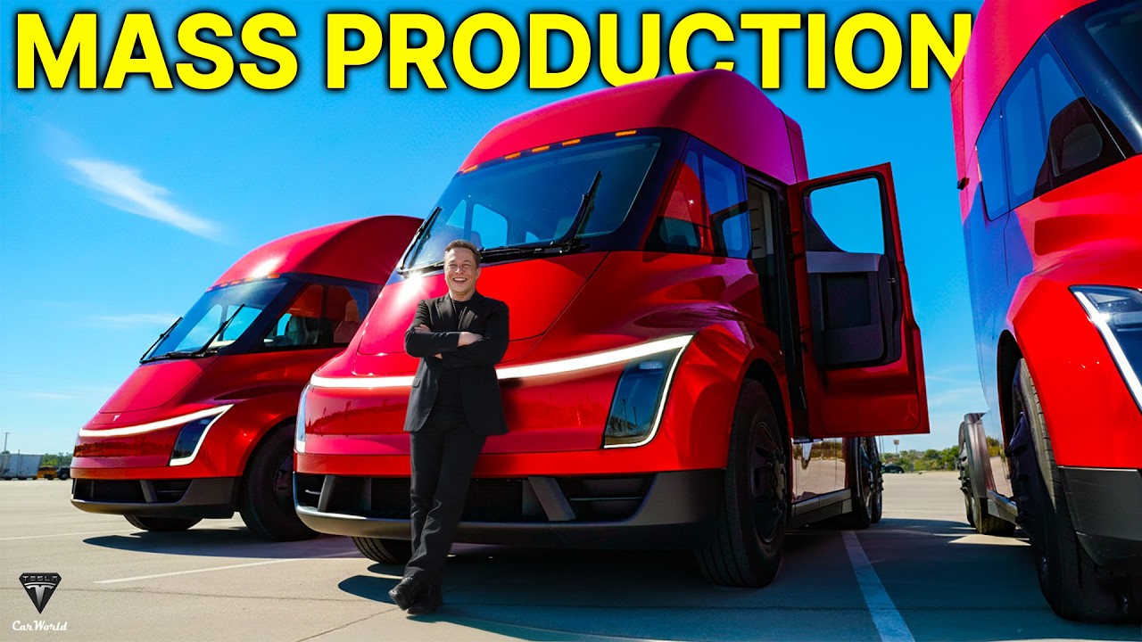 Характеристики Tesla Semi New потрясли Илона Маска! Обновления 2026 года сразят конкурентов!