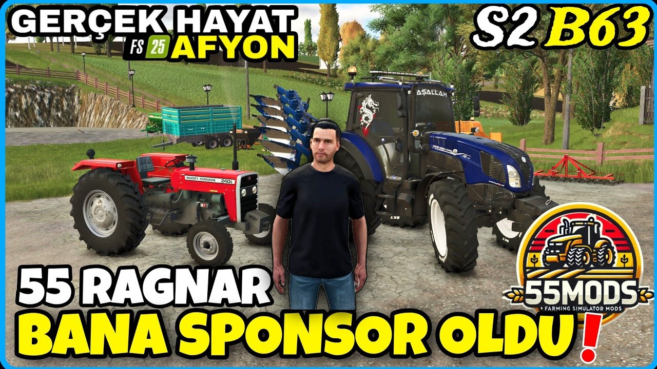 EN BÜYÜK FARMİNG SİMULATOR PLATFORMU 55 RAGNAR, 55 MODS SİTESİNİ KANALIMA SPONSOR YAPTI gerçek hayat