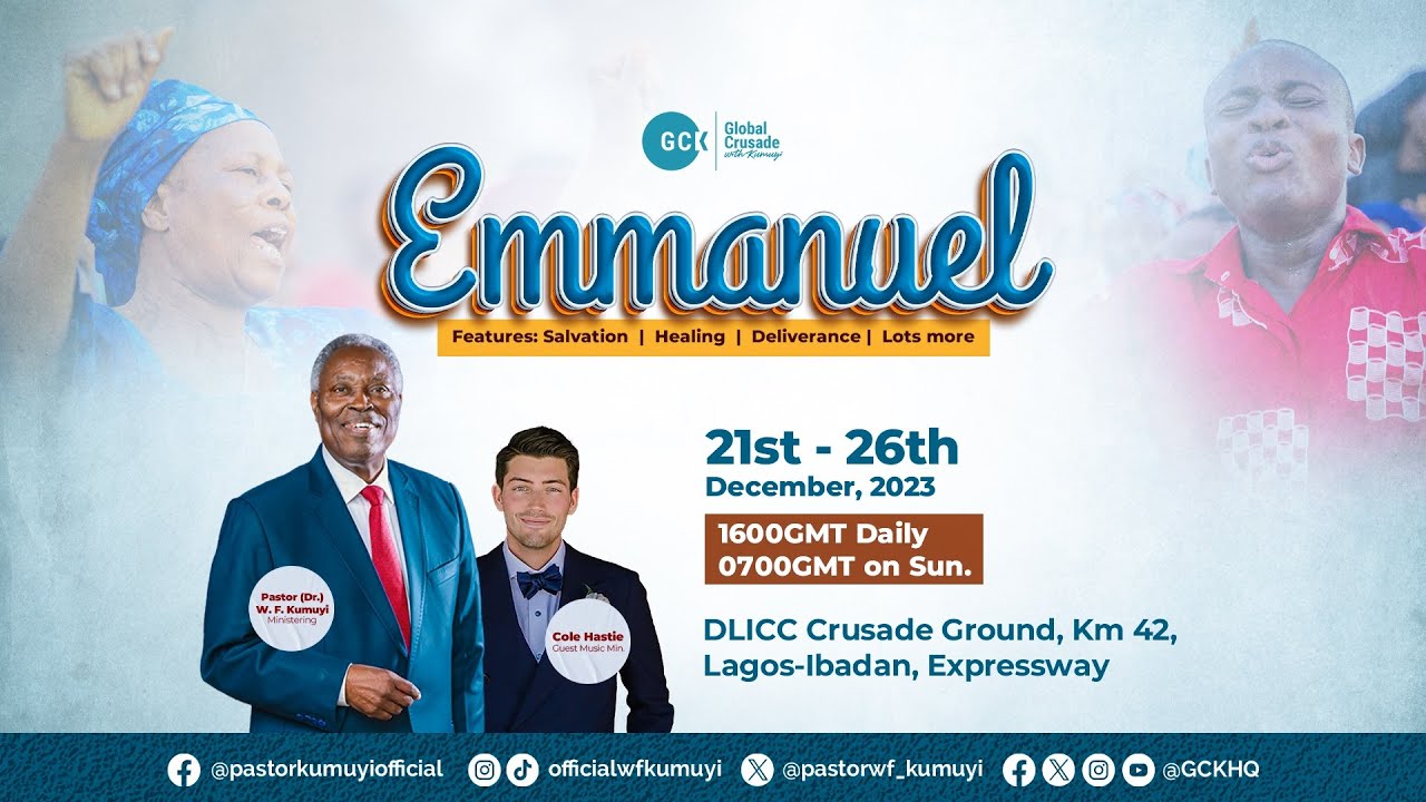 Emmanuel, Jesus the Saviour || Pastor W.F Kumuyi