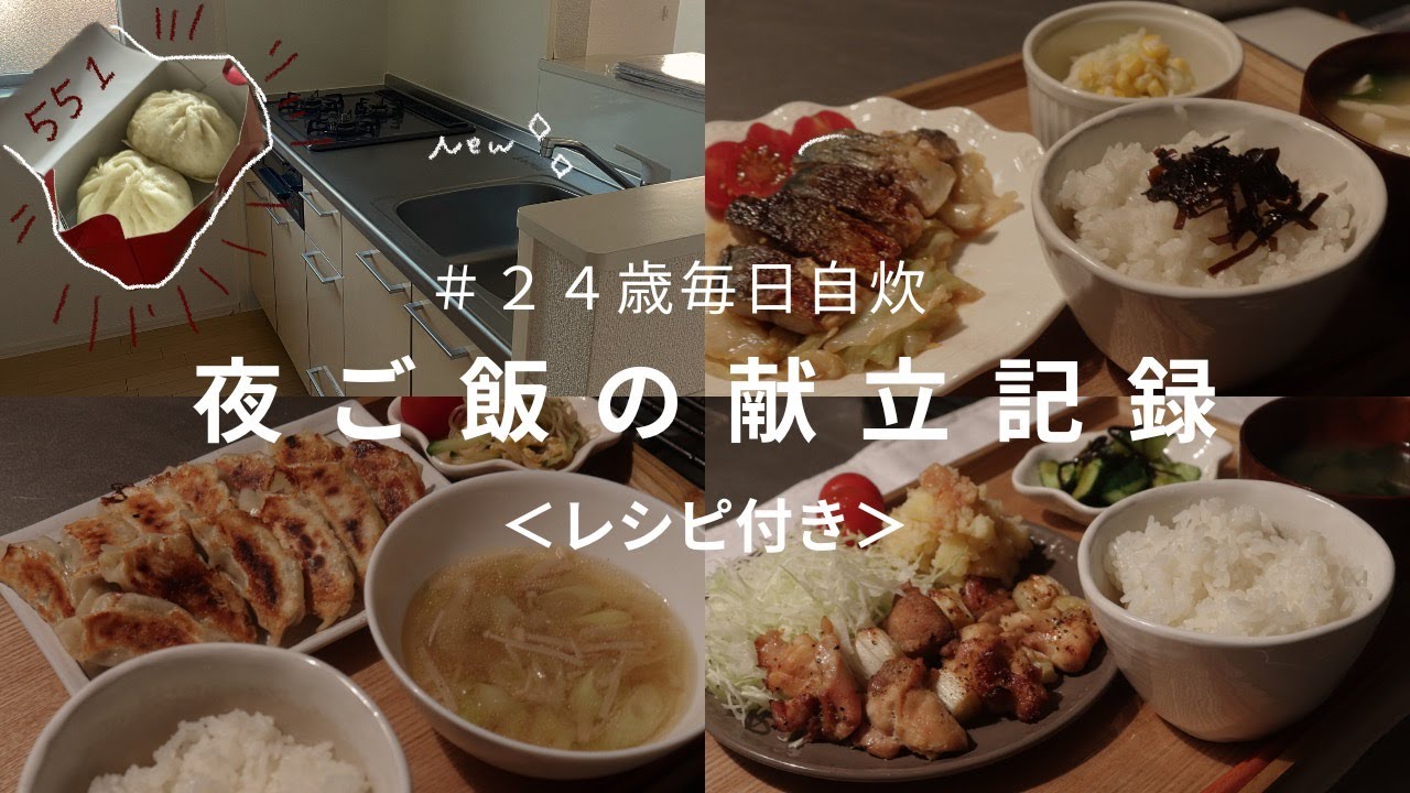 【毎日自炊vlog】同棲２人暮らし夜ご飯献立#8/関東へのお引越しと新居掃除・火を使わないレンチン料理・鯖とキャベツの味噌バター炒め・餃子