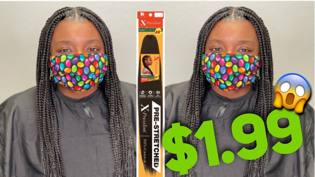 I Braided her hair with $1.99 braiding hair| Im Shook