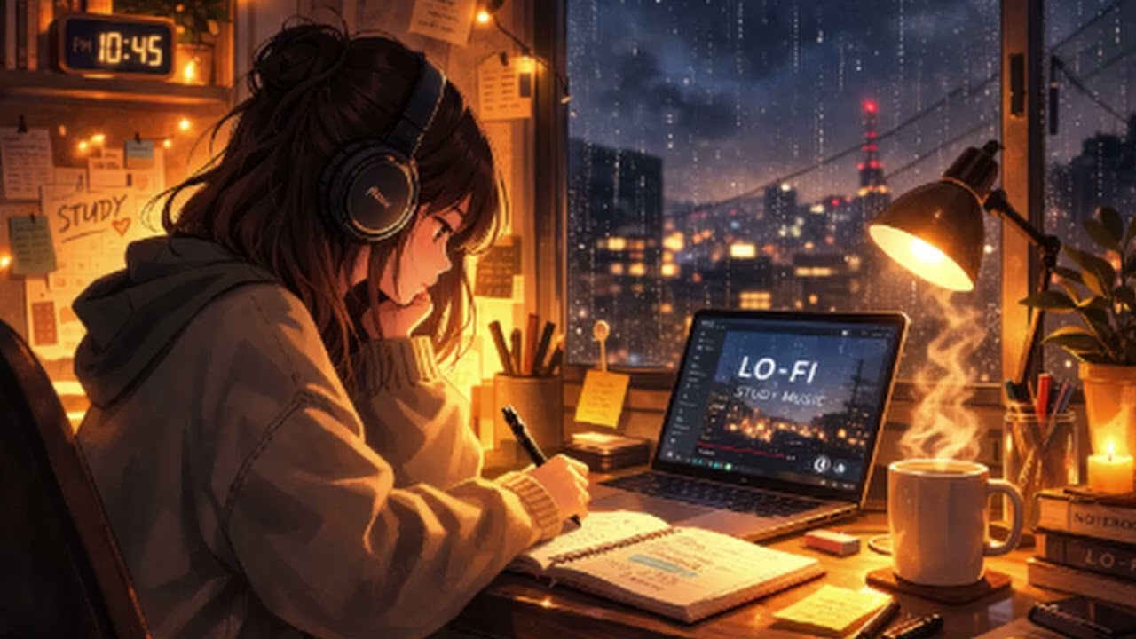 Late Night Study Lofi 🌙 Calm Beats for Deep Focus