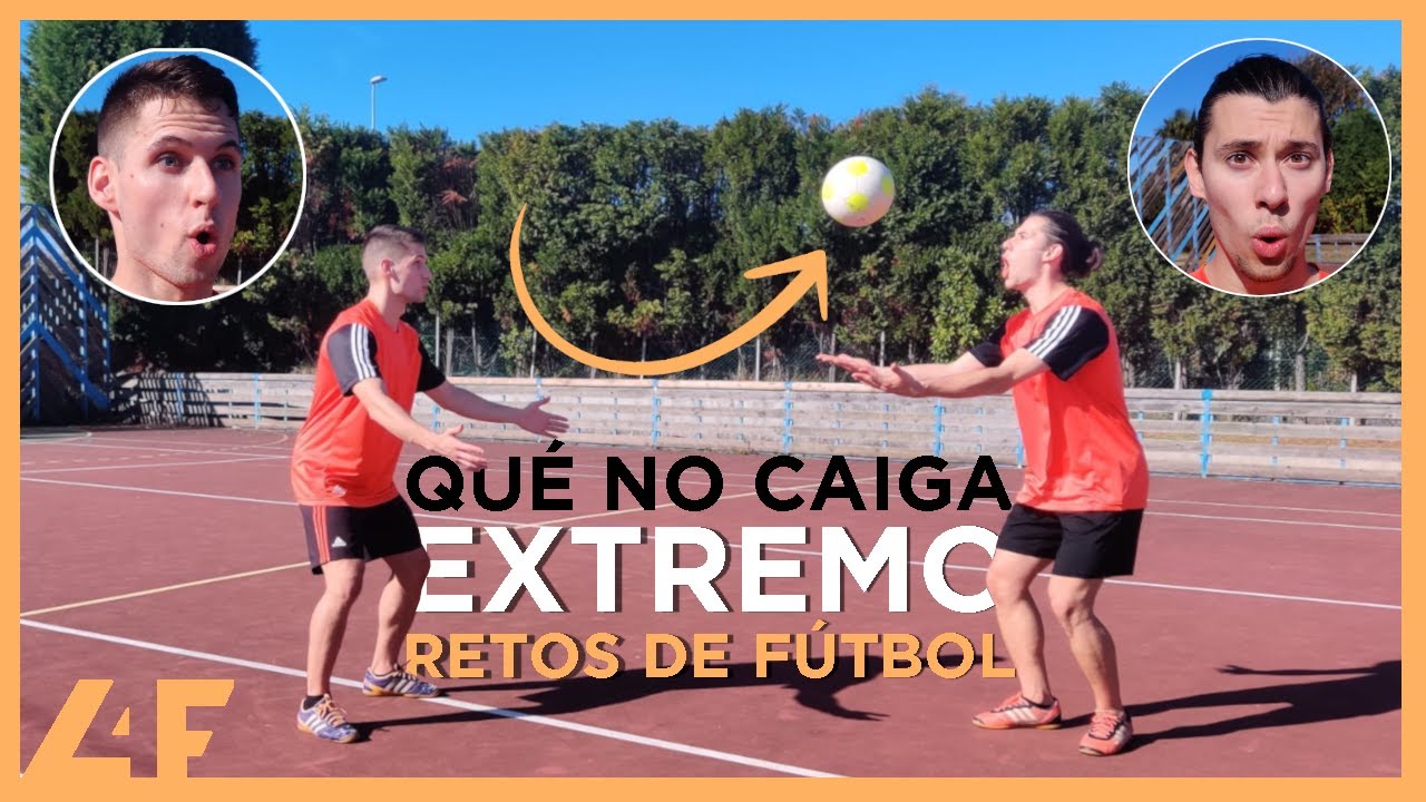 CÓMO JUGAR un QUE NO CAIGA EXTREMO (QUE NO CAIGA EL BALÓN) ⚽ EJERCICIOS DE FÚTBOL con COMPAÑERO 🎮