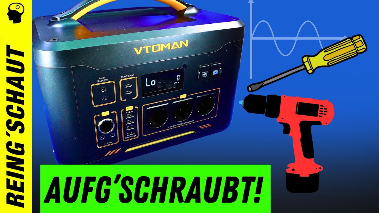 Innereien: VTOMAN Jump 2200 Tragbare Power Station aufgeschraubt| Reing'schaut