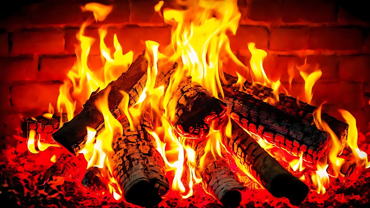 Fireplace with Crackling Fire Sounds | Cozy Fireplace Ambience for Relax & Sleep