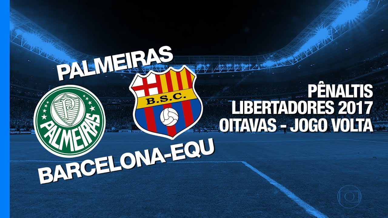 Pênaltis - Palmeiras x Barcelona-EQU - Libertadores - 09/08/2017