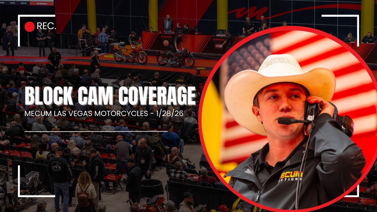 Mecum Las Vegas Motorcycles Live Block Cam: Wednesday, Jan. 28, 2026