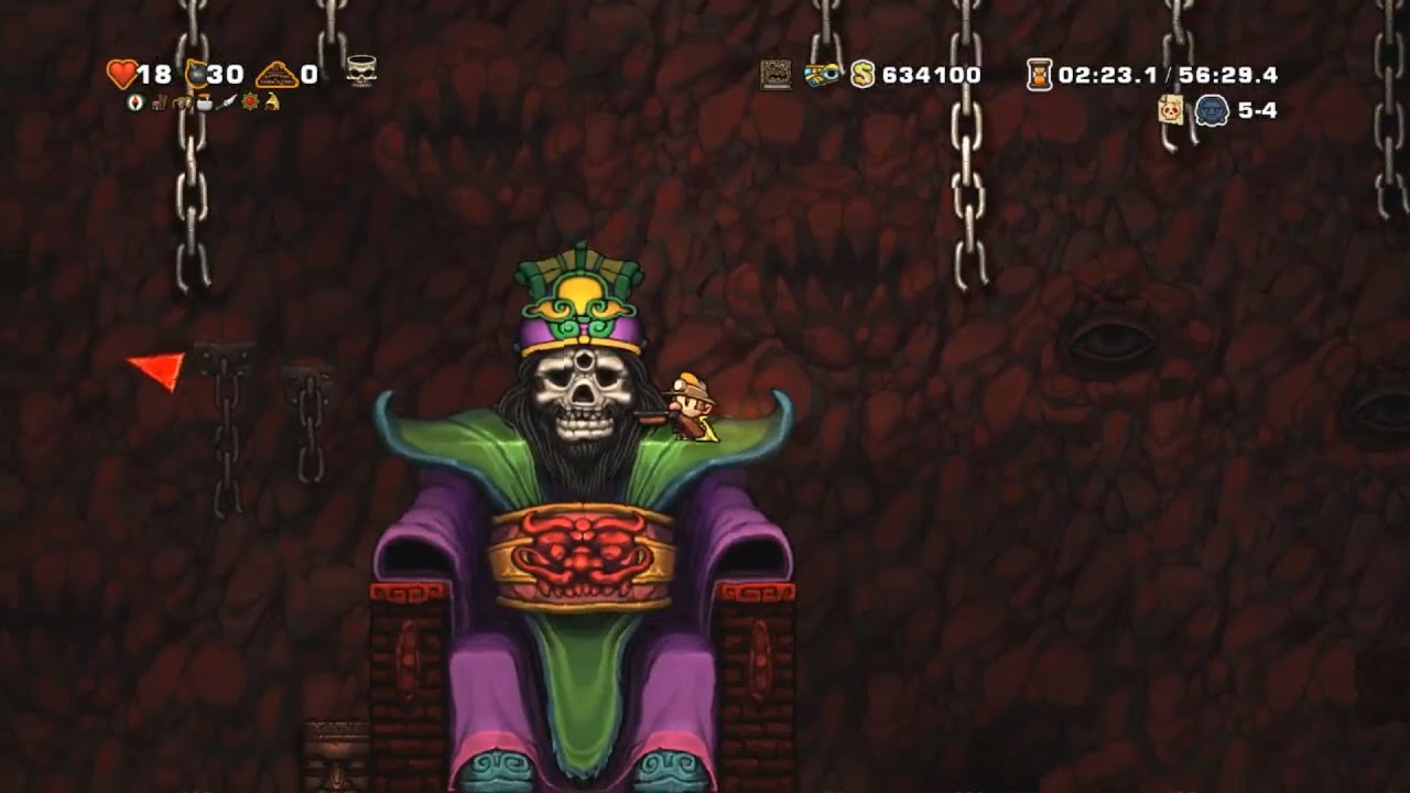 Полное прохождение Spelunky (червь+корабль 