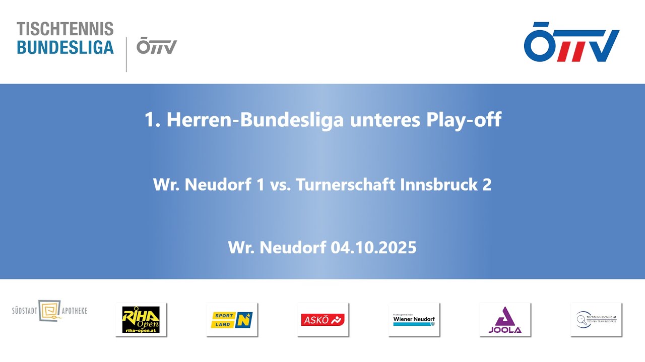 Wr. Neudorf 1 - Turnerschaft Innsbruck 2