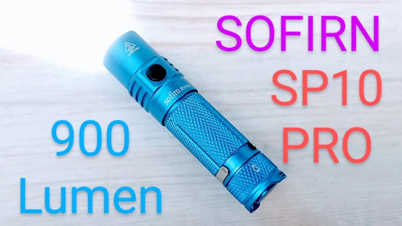 Sofirn SP10 Pro Led Taschenlampe Anduril 2 II UI User Interface 900 Lumen Review Beamshots