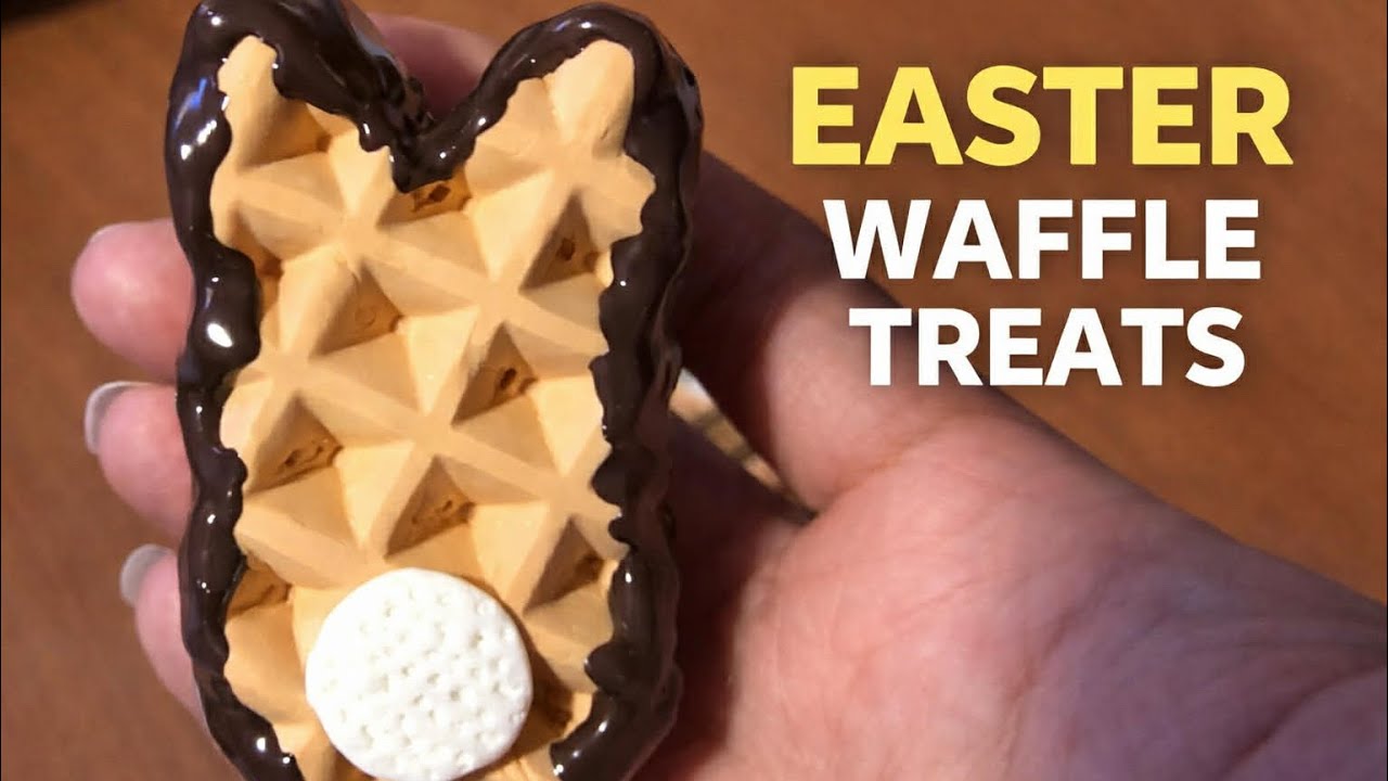 DIY Easter Waffle Bunny Magnets | Cute Fake Bake Kitchen Decor