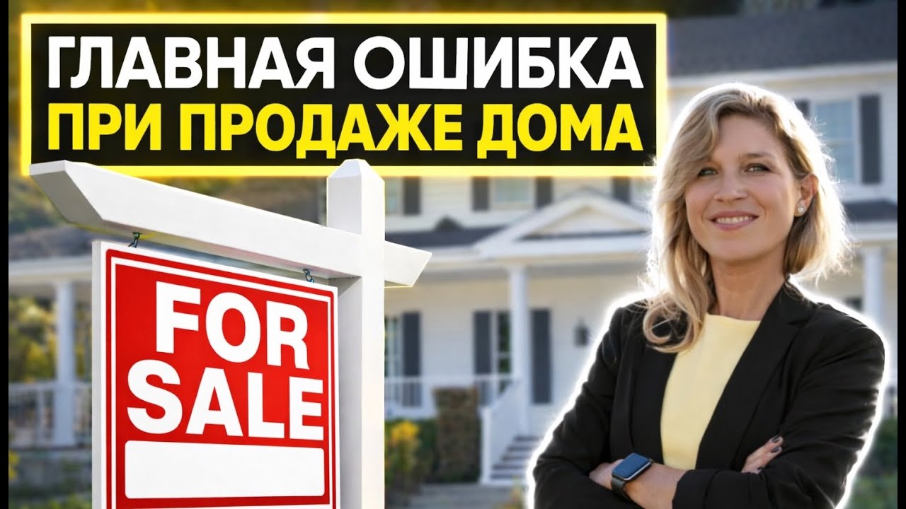 Главная ошибка при продаже дома.
