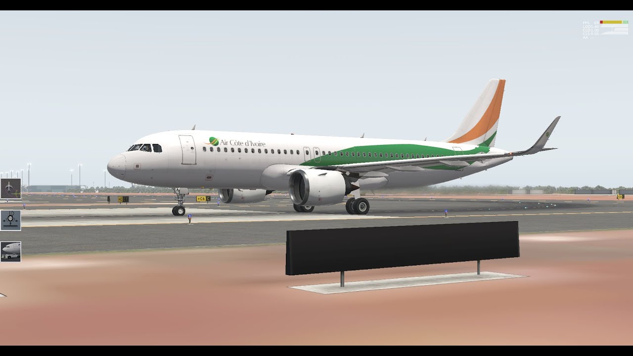 approach and landing at abidjan air cote d ivoire 731