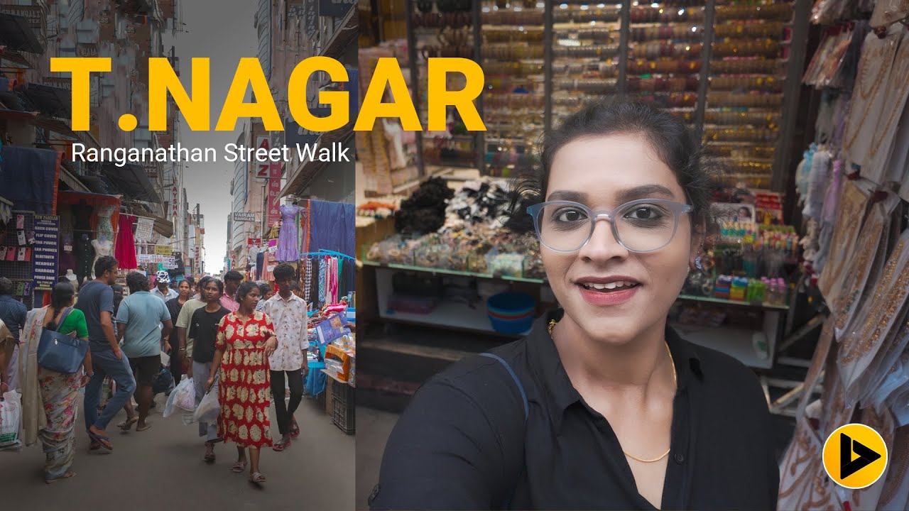 Walking Through Chennai’s Craziest Market! 😵‍💫 | Thyagaraja Nagar (T. Nagar) | #chennai #tnagar
