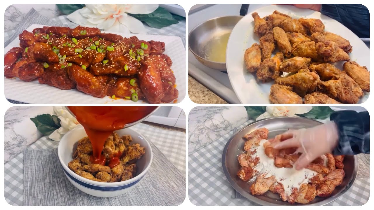 Best sweet, spicy, sour, and crispy 🌙chicken wings best most easiest way🐓 #food #wings #bts #chicken
