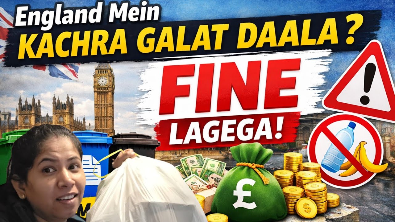 Garbage Disposal Rules in England 🇬🇧 | Avoid Fines & Penalties | Must Know for Newcomers