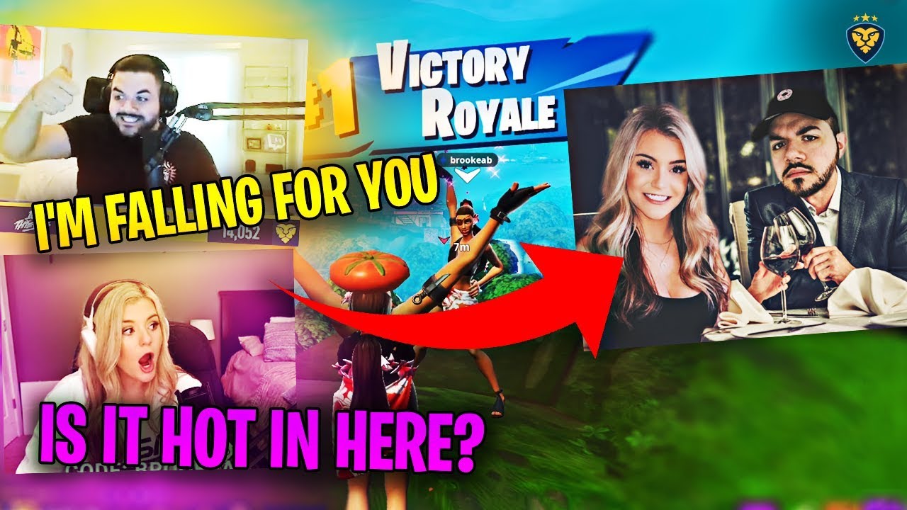 COURAGE AND BROOKE GO ON A DATE?! SO MUCH DRAMA! (Fortnite: Battle Royale)