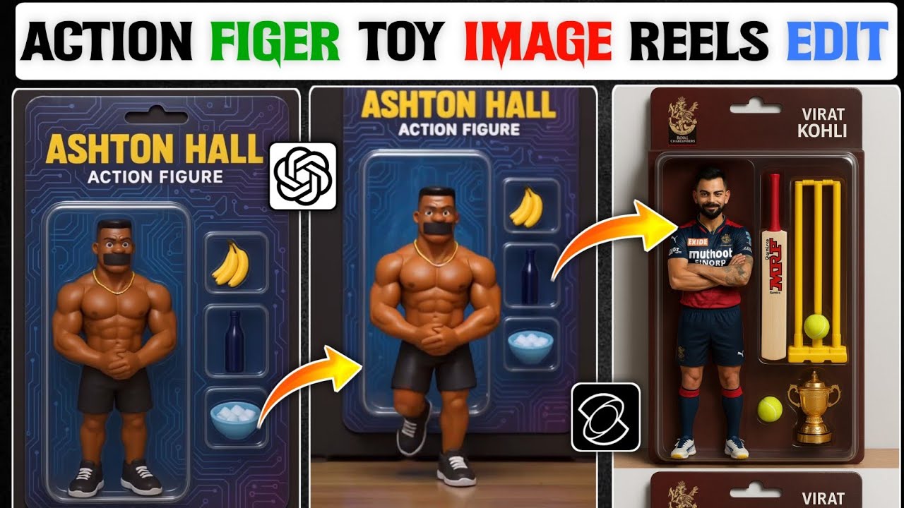 how to edit action figure Toy | How To Create Trending Toy Action Figure Image Reels Editing