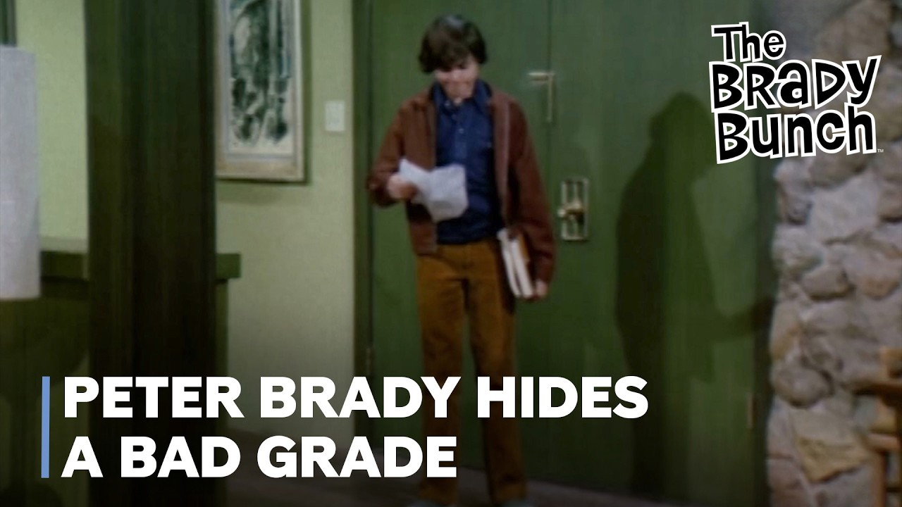 Peter Brady Hides a Bad Grade