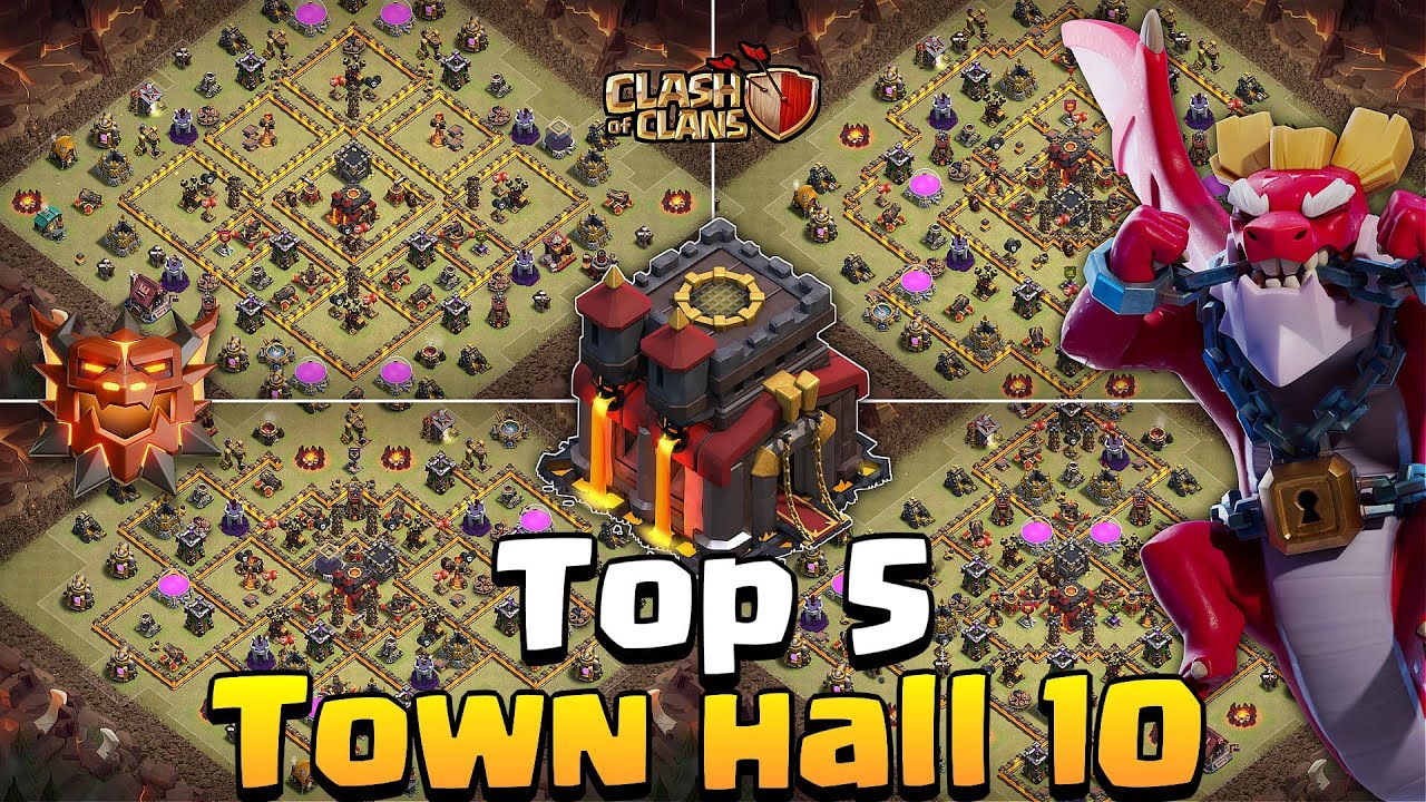 Top 5 TH10 War Base Layouts | Clash of Clans (With Links) 2026