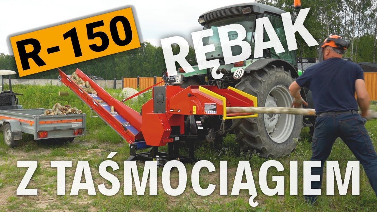 Mocny rębak 𝗥-𝟭𝟱𝟬 𝘇 𝘁𝗮𝘀́𝗺𝗼𝗰𝗶𝗮̨𝗴𝗶𝗲𝗺 𝟯𝗺 i 𝗸𝗼ł𝗲𝗺 𝘇𝗮𝗺𝗮𝗰𝗵𝗼𝘄𝘆𝗺 𝟰𝟱 𝗸𝗴 🙂