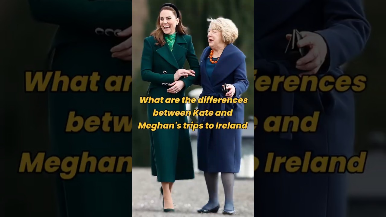 В чём разница между поездками Кейт и Меган в Ирландию? #fyp #princesskate #meghan