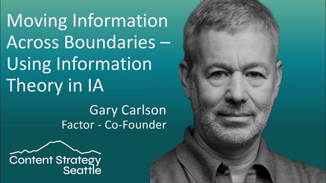 Moving Information Across Boundaries –Using Information Theory in IA with Gary Carlson