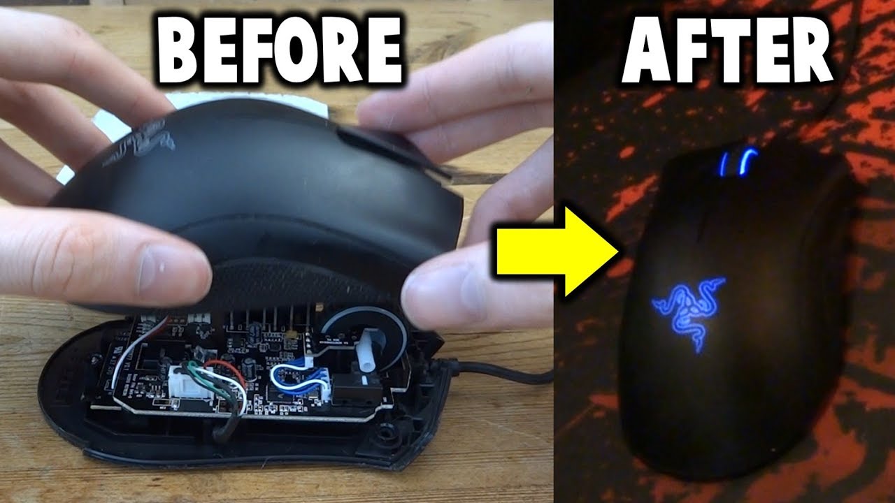 Восстановление игровой мыши Razer Death Adder Chroma.
