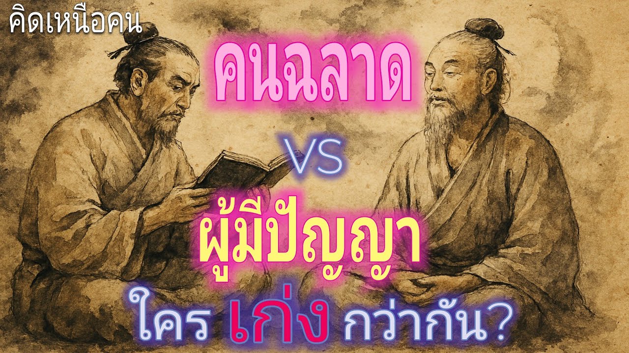 คนฉลาด VS ผู้มีปัญญา ใครเก่งกว่ากัน? | ปรัชญาชีวิต | คนเก่งที่แพ้เกมชีวิต | คิดเหนือคน | คนเหนือคน
