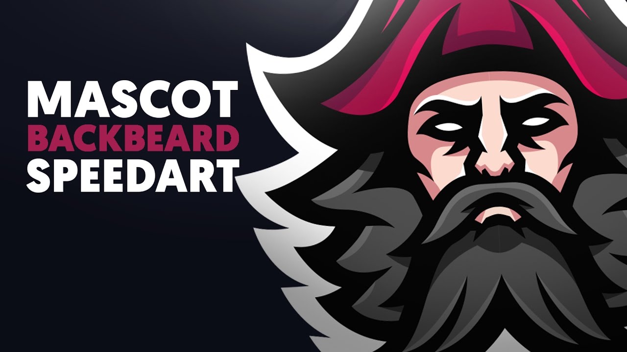 Adobe Illustrator | Mascot | BLACKBEARD | Shard x Gabe Logos