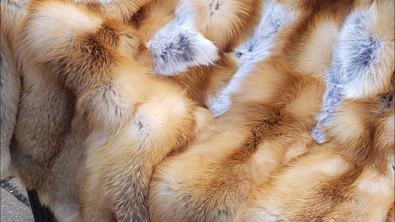 Fox real fur blanket how to make