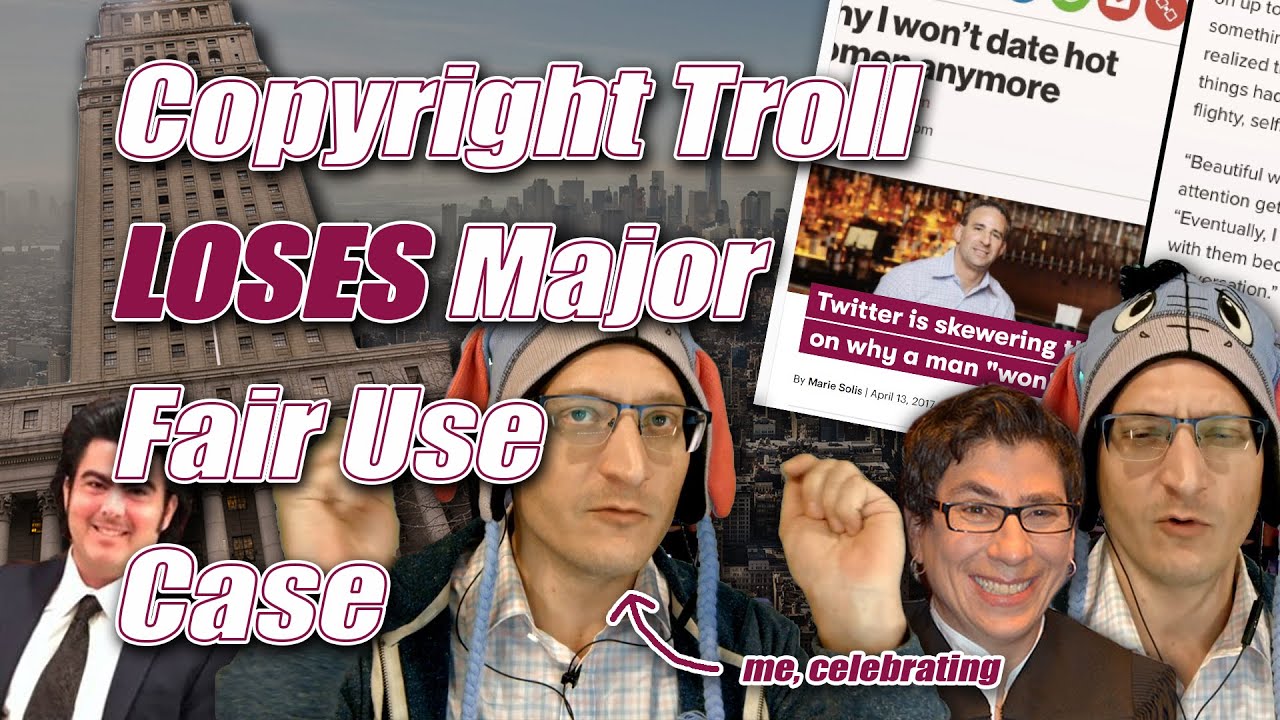 FAIR USE WINS, Copyright Troll Loses, over 