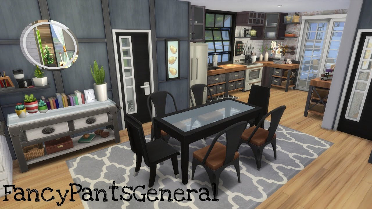 Brother & Sister Modern House | Speed Build | The Sims 4