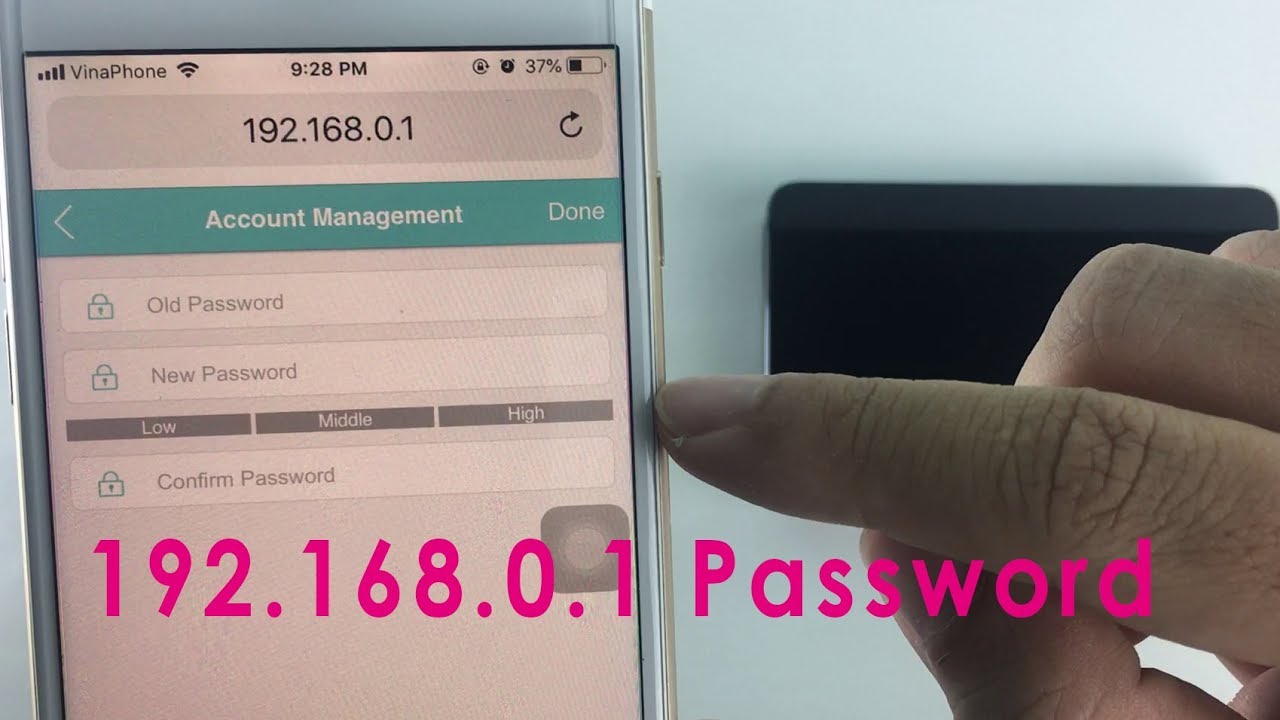 TP-Link 4G: установить пароль 192.168.0.1