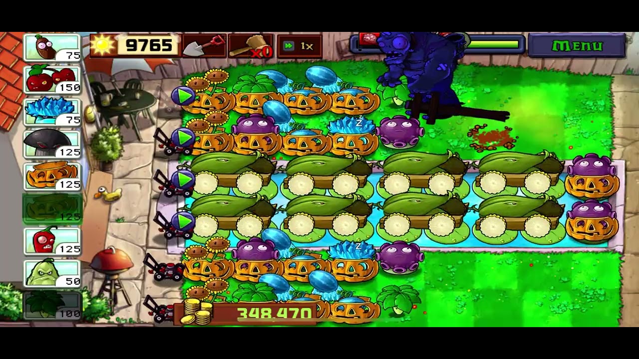 Plants vs. Zombies Survival: Endless (Part 5: 8 cobs) - Flags 641 to 650