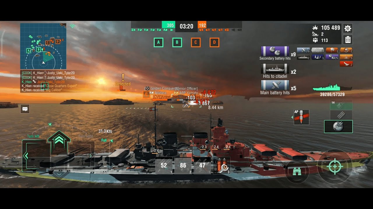 Wows Blitz Buffed German Battlecruiser Schlieffen 195K Damage 【World Record Class】