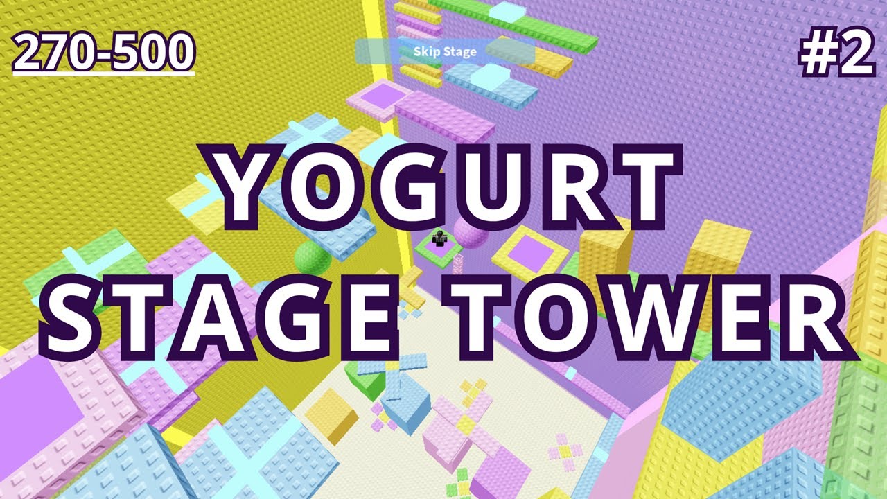 YOGURT STAGE TOWER (270-500) -  Roblox