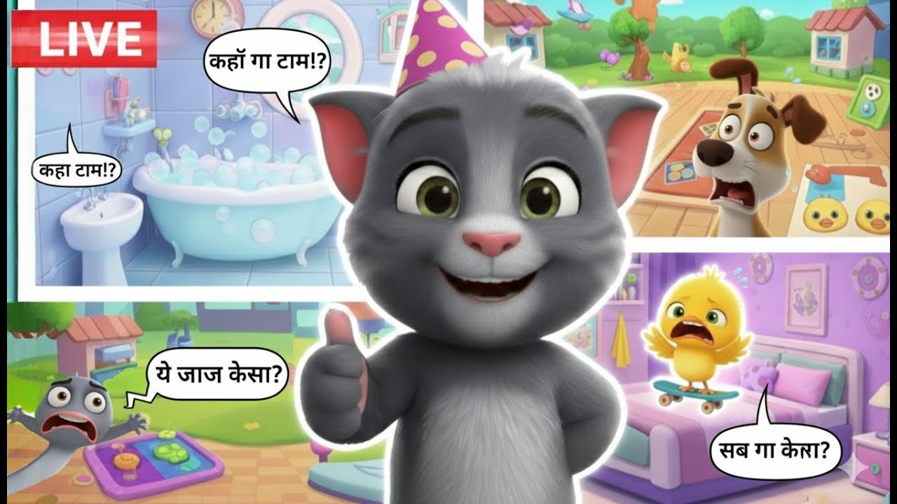 टॉम की जादुई शक्ति ✨ | टॉम गायब हो गया 🫥 | My Talking Tom 2 Magic Gameplay #live#mytalkingtom2