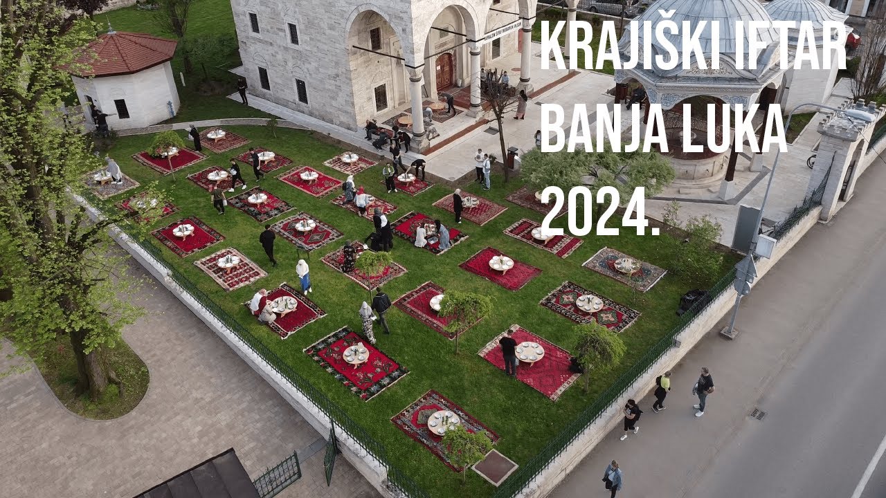 Tradicionalni krajiški iftar u Banjaluci 2024. Ferhat-pašina džamija, porodica Memić