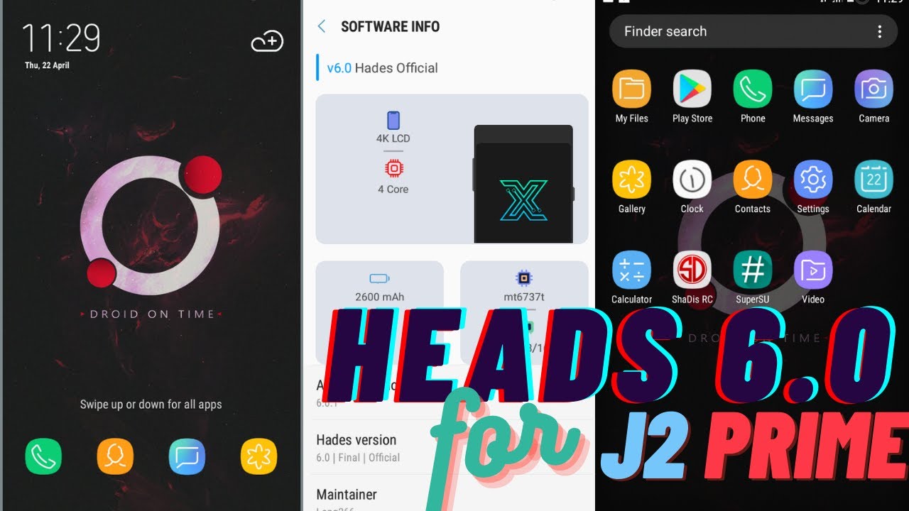 J2 PRIME Custom Rom | Heads 6.0 Rom for J2 PRIME | Heads final Rom for Grand Prime Plus | #techtobit