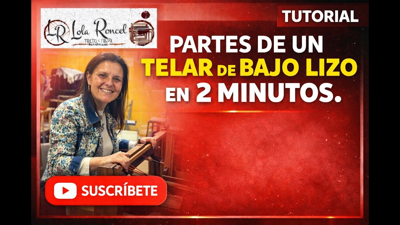 Tutorial en dos minutos🧶|Telar de bajo lizo🧶| Piezas claves que debes conocer 🧶